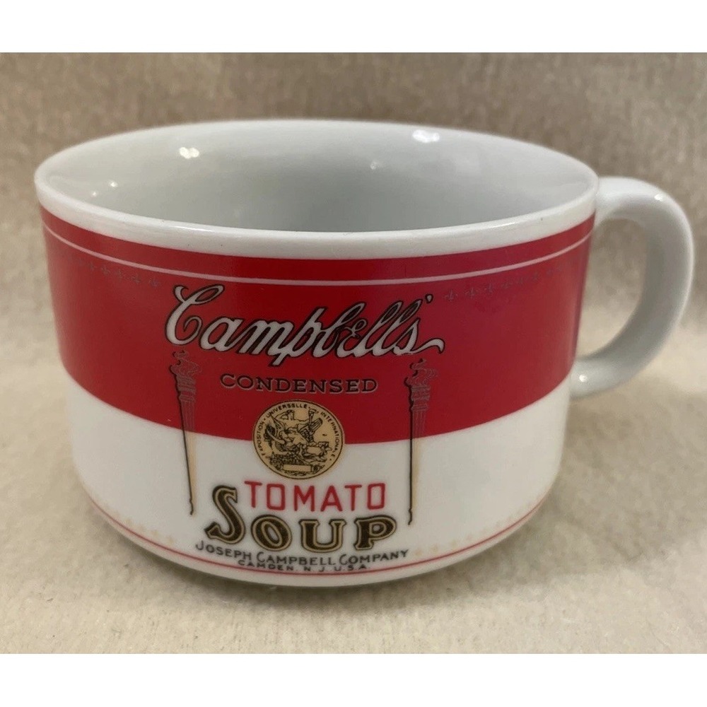 VINTAGE 1994 CAMPBELL'S CONDENSED TOMATO SOUP BOWL MUG CUP BY WESTWOOD Red White